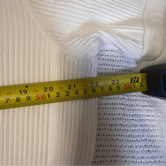 Vintage Ralph Lauren Polo Jeans co. Men’s Size XL White Ribbed Knit Top Bodycon - Picture 11 of 12